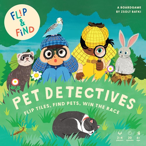 GIGLKPET Pet Detectives Board Game: Flip And Find published by Gigamic