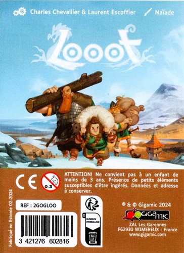 GIGLOO2EN Looot Board Game: New Longships And Shields Mini Expansion published by Gigamic