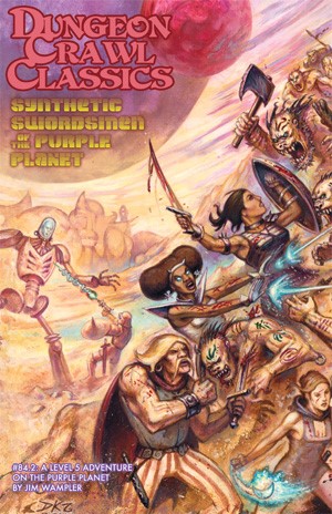 GMG50852 Dungeon Crawl Classics #84.2: Synthetic Swordsmen Of The Purple Planet (Digest Sized) published by Goodman Games