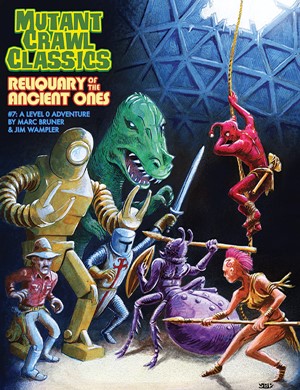 GMG6217L Mutant Crawl Classics #7: Reliquary Of The Ancients - Gold Key Cover published by Goodman Games