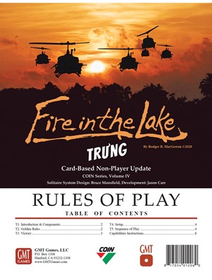 GMT2016 Fire In The Lake Board Game: Tru'ng Bot Update Pack published by GMT Games