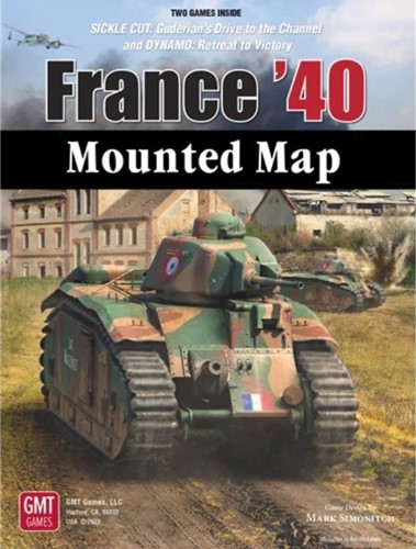 GMT2401MM France '40 2nd Edition Mounted Map published by GMT Games