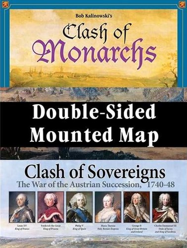 GMT2404 Clash Of Sovereigns and Clash Of Monarchs Mounted Map published by GMT Games