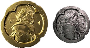 2!GQSKGDOILUX Dungeons Of Infinity Board Game: Lux Armiger Coin Set published by Sky Kingdom Games