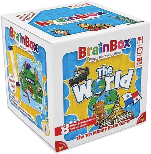 GRE124401 BrainBox Game: The World (Refresh 2022) published by Green Board Games