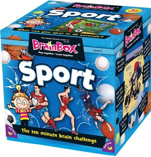 GRE90041 Brainbox Game: Sport (55 Cards) published by Green Board Games