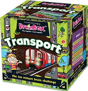 GRE90058 Brainbox Game: Transport published by Green Board Games