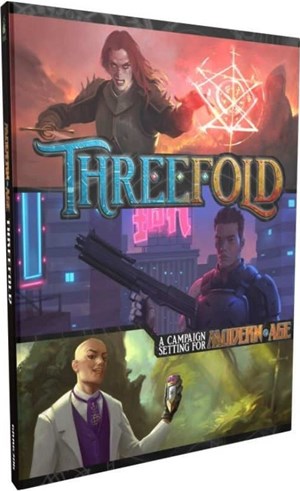 GRR6306 Modern Age RPG: Threefold published by Green Ronin Publishing