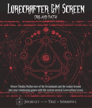 IBRPGS02 Orb And Path Lorecrafter GM Screen published by Infinite Black