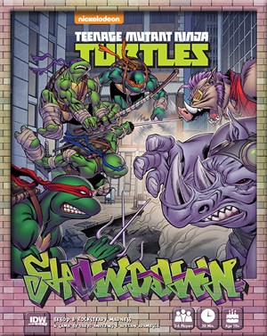 2!IDW01273 Teenage Mutant Ninja Turtles Showdown Board Game: Bebop And Rocksteady Madness published by IDW Games
