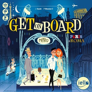 IEL70092 Get On Board: Paris And Rome Board Game published by Iello
