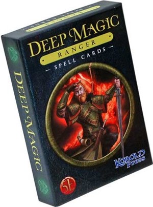 KOB9207 Dungeons And Dragons RPG: Deep Magic Spell Cards: Ranger published by Kobold Press