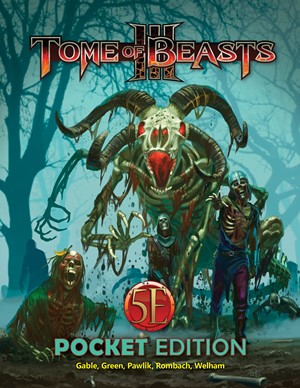 2!KOB9504 Dungeons And Dragons RPG: Tome Of Beasts 3 Pocket Edition published by Paizo Publishing