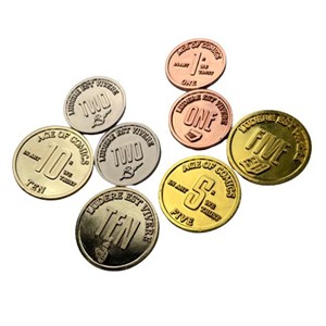 3!LIRAC002 Age Of Comics Board Game: Metal Coins published by Lirius Games