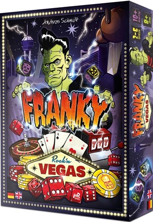 LKY1024193 Franky: Rock'n Vegas Board Game published by Lucky Duck Games