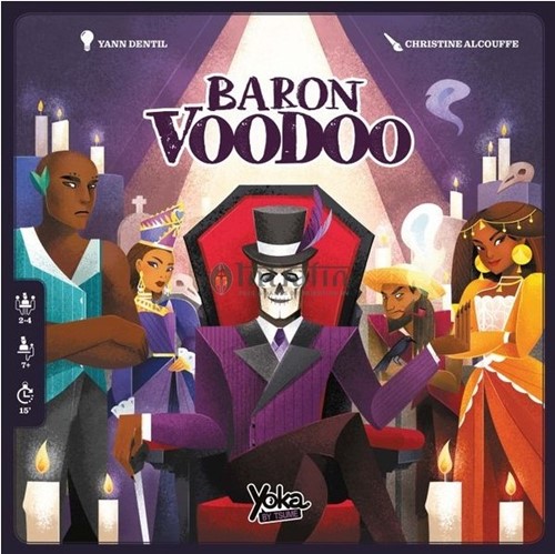 LKYBVOR01EN Baron Voodoo Dice Game published by Lucky Duck Games