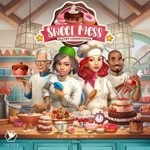 2!LKYFGCSM100 Sweet Mess Board Game: Pastry Competition published by Lucky Duck Games