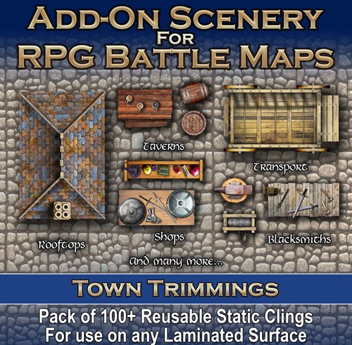 Battle Mats: Add-On Scenery Pack: Town Trimmings