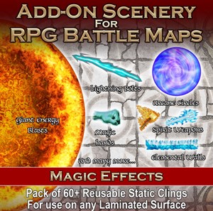 LOKEBM019 Battle Mats: Add-On Scenery Pack: Magic Effects published by Loke Battle Mats