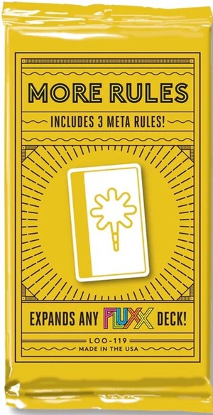 2!LOO119 Fluxx Card Game: More Rules Expansion published by Looney Labs