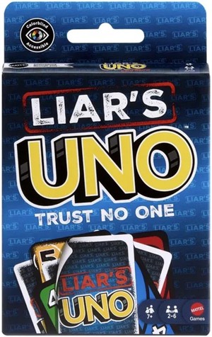 2!MATJLH43 UNO Liars Card Game published by Mattel