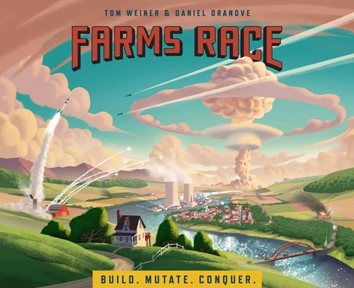 MEDFR01 Farms Race Board Game published by Medium Brow