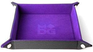 MET537 Fold Up Velvet Dice Tray: Purple published by Metallic Dice Games