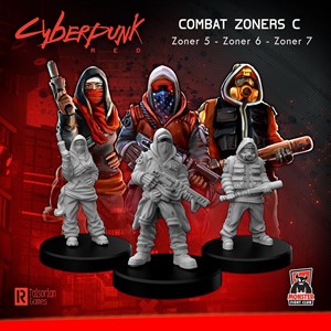 MFC33014 Cyberpunk Red Miniatures: Combat Zoners C published by Monster Fight Club