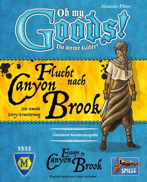 MFG3533 Oh My Goods! Card Game: Escape To Canyon Brook Expansion published by Mayfair Games