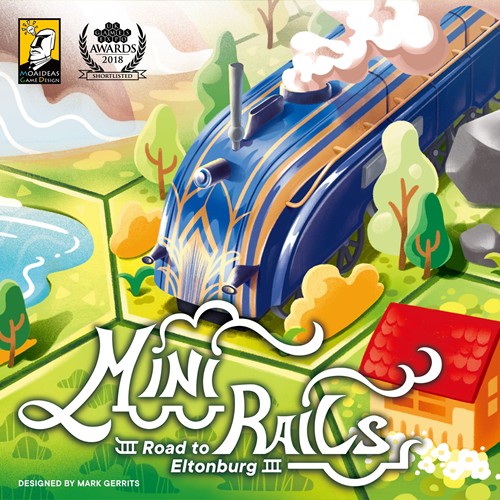 MGD1045E Mini Rails Board Game: Road To Eltonburg published by Moaideas Game Design