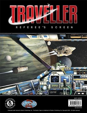 MGP40005 Traveller RPG: Referee's Screen (2016 Edition) published by Mongoose Publishing
