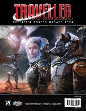 3!MGP40106 Traveller RPG: 2024 Referees Screen published by Mongoose Publishing