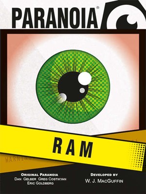 MGP50009 Paranoia RPG: The RAM Deck published by Mongoose Publishing