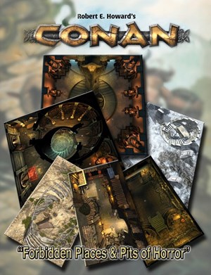 MUH050437 Conan RPG: Forbidden Places And Pits of Horror Tile Set published by Modiphius