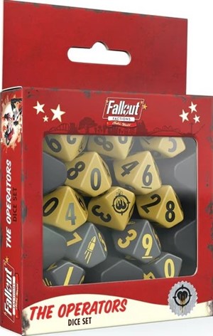 MUH107005 Fallout Factions Miniatures Game: The Operators Dice Set published by Modiphius