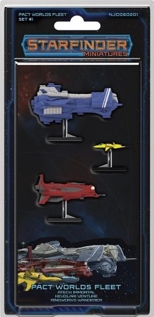 2!NJD060201 Starfinder Miniatures: Pact Worlds Fleet Set 1 published by Ninja Division