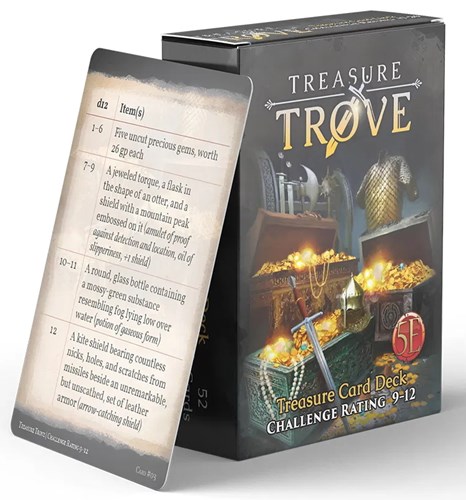 NRG1026 Dungeons And Dragons RPG: Treasure Trove Challenge Rating 9 to 12 Deck published by Nord Games