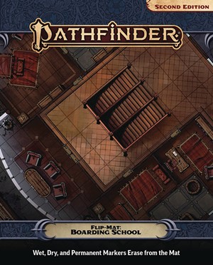 2!PAI11012FM Pathfinder Flip-Map: Boarding School published by Paizo Publishing