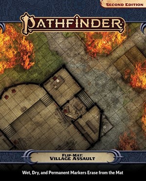 PAI11016FM Pathfinder Flip-Mat: Village Assault published by Paizo Publishing