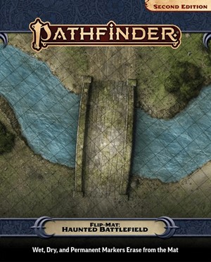 2!PAI11019FM Pathfinder Flip-Mat: Haunted Battlefield published by Paizo Publishing