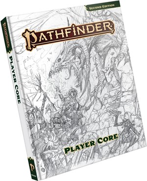 PAI12001SK Pathfinder RPG: Pathfinder Player Core Sketch Cover published by Paizo Publishing