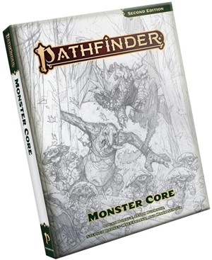 PAI12003SK Pathfinder RPG 2nd Edition: Monster Sketch Cover published by Paizo Publishing