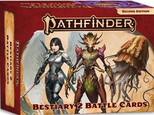 PAI2219 Pathfinder RPG 2nd Edition: Bestiary 2 Battle Cards published by Paizo Publishing