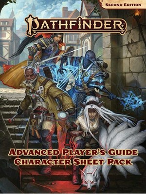 PAI2220 Pathfinder RPG 2nd Edition: Advanced Player's Guide Character Sheet Pack published by Paizo Publishing