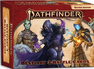 2!PAI2226 Pathfinder RPG 2nd Edition: Bestiary 3 Battle Cards published by Paizo Publishing