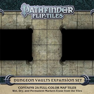 PAI4079 Pathfinder RPG Flip-Tiles: Dungeon Vaults Expansion published by Paizo Publishing