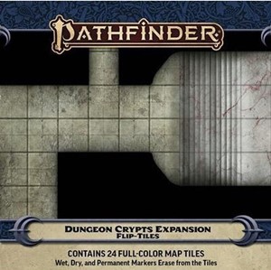 2!PAI4093 Pathfinder RPG Flip-Tiles: Dungeon Crypts Expansion published by Paizo Publishing