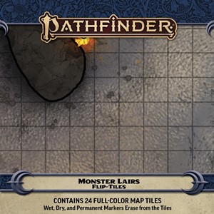 PAI4097 Pathfinder RPG Flip-Tiles: Monster Lairs published by Paizo Publishing