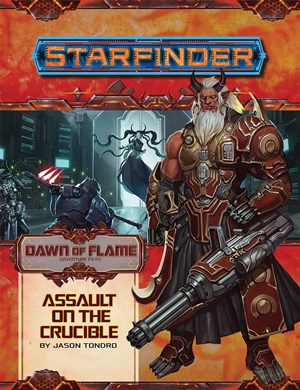 2!PAI7218 Starfinder RPG: Dawn Of Flame Chapter 6: Assault On The Crucible published by Paizo Publishing