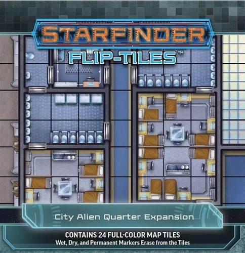 Starfinder RPG Flip-Tiles: City Alien Quarter Expansion